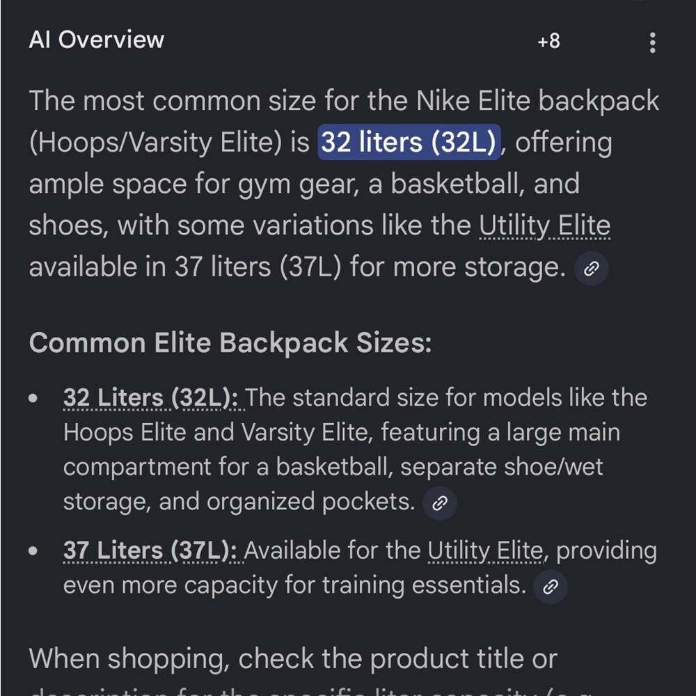 Nike Hoops Elite Backpack Blue - Picture 6 of 6